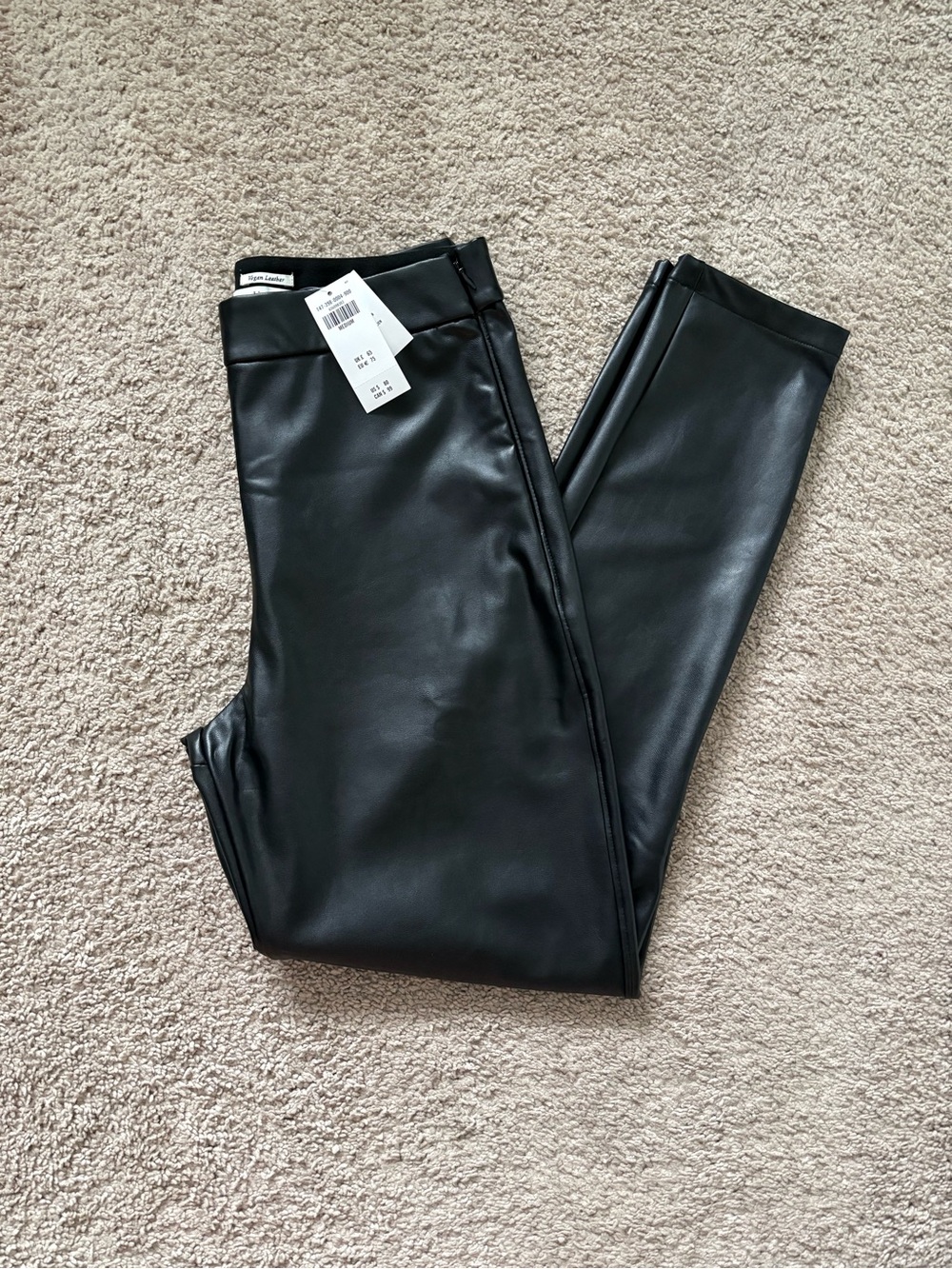 Abercrombie & Fitch Black Faux Leather Leggings